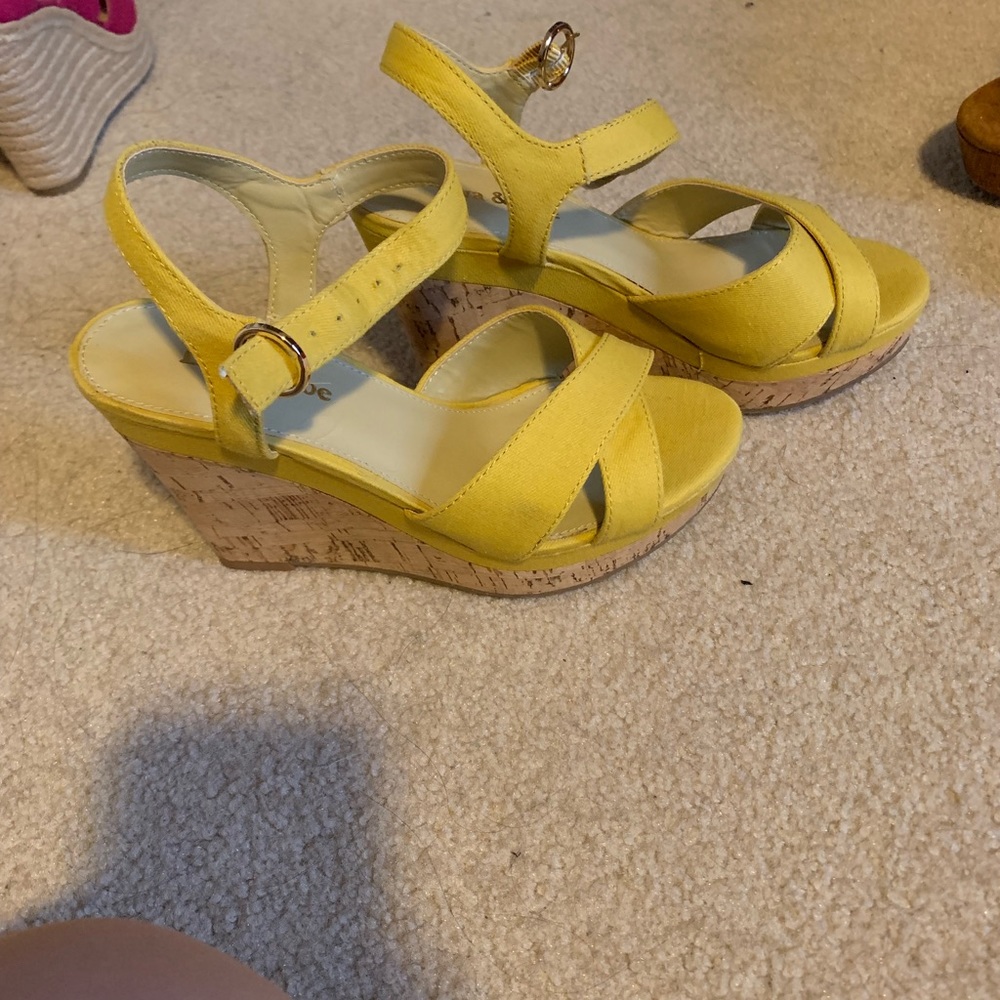 Eva and Zoey Yellow Wedges